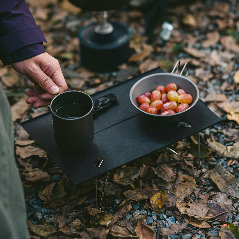 Naturehike ultraľahký skladací stolík X01 MINI - 300g - čierny